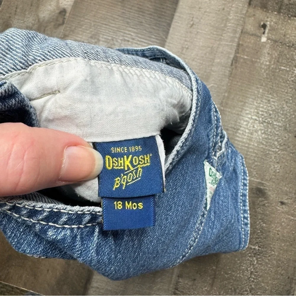 OshKosh B'gosh Blue Denim Overalls Timeless Casual Style